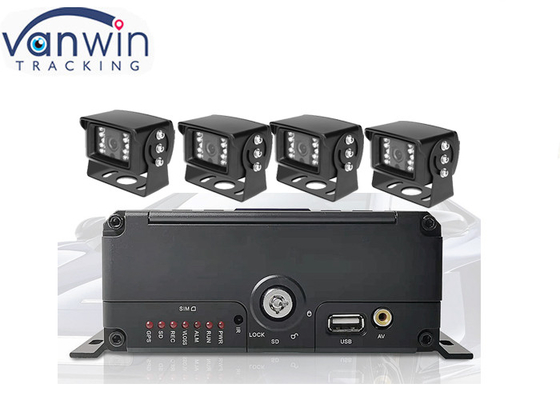Hệ thống giám sát phương tiện truyền phát video trực tiếp 4 kênh HDD Mobile DVR